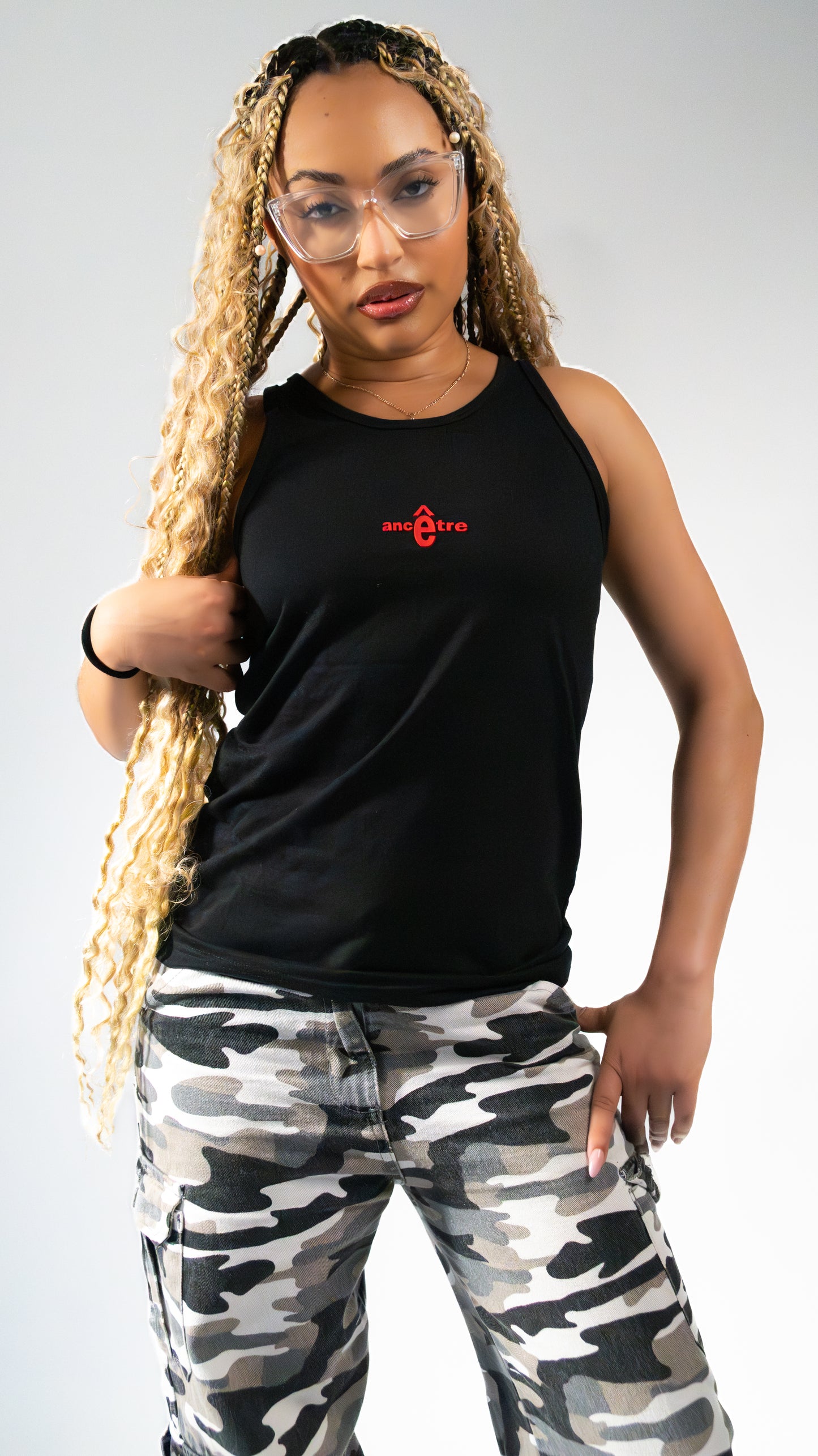 Débardeur noir femme