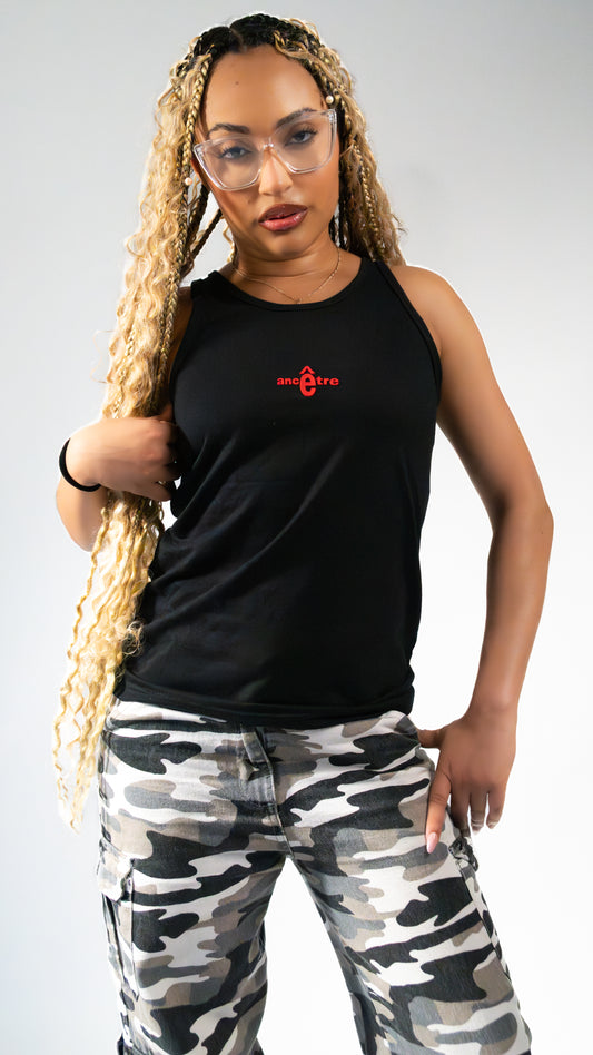 Débardeur noir femme